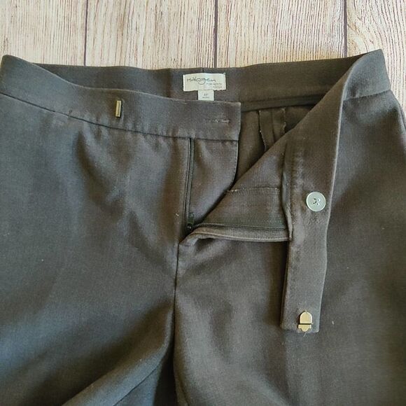 Halogen slim leg zip hem ankle pants charcoal gray sz 4P - Picture 6 of 14